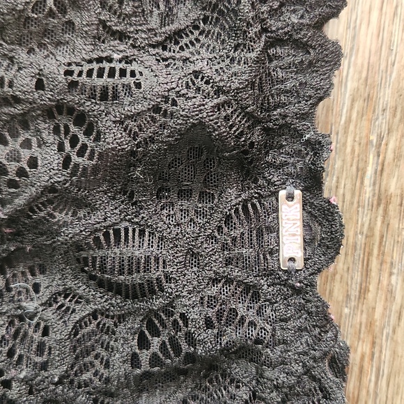 PINK black lace bra 36D - Picture 4 of 8